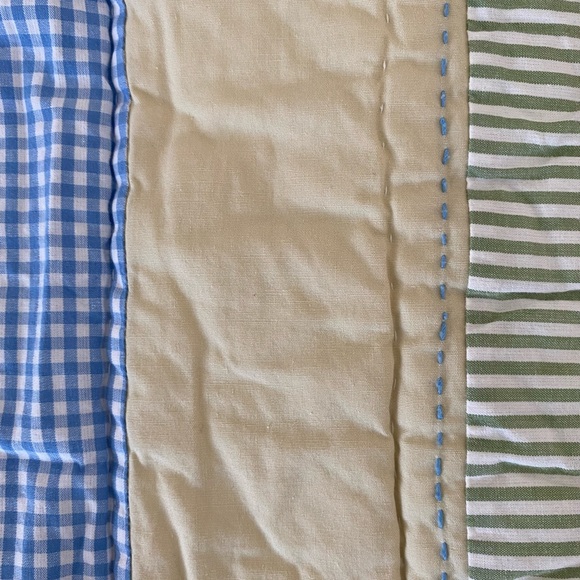 Quilted Multi colored baby Quilt - Picture 7 of 10